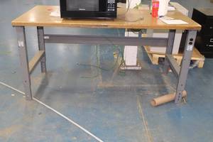lot 741 image: MetalWood Work Table
