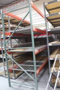 lot 768 image: Pallet Racking with (2) Uprights, (8) Beams, (8) Grates