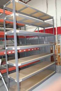 lot 765 image: MetalWood Shelving Unit