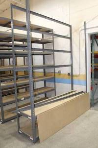 lot 785 image: MetalWood Shelving Unit (partial)