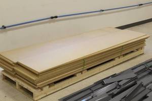 lot 794 image: Lot of (25) Wood Shelving Planks