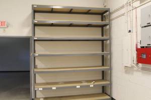 lot 796 image: MetalWood Shelving Unit
