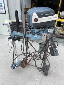 lot 8 image: Evinrude Boat Motor and Trolling Motor