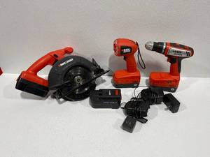 lot 12 image: Black & Decker Cordless Tool Set