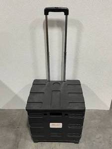lot 28 image: Fold Up Rolling Crate Cart