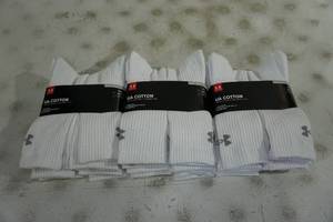 18 Pairs NEW Under Armour Cotton Socks - Large