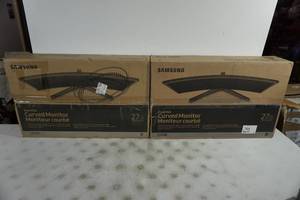 2 BROKEN Samsung Curved Monitors
