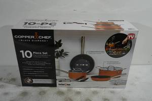 NEW Copper Chef Black Diamond 10 Piece Cookware Set
