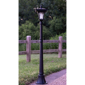 NEW Sun-Ray 52 Vittoria Solar Lamp Post - Black