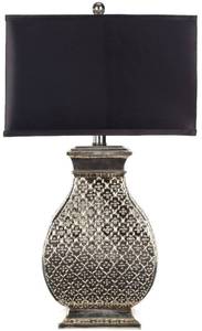 NEW Safavieh Malaga 29 Silver Table Lamp