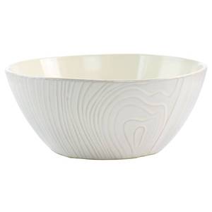 NEW Martha Stewart Wood Pattern 9.85 Stoneware Serving Bowl