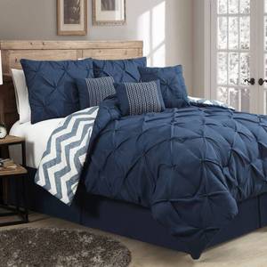 Ella 7 Piece Comforter Set - Queen - Blue