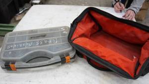 lot 70 image: Homak Storage Compartment Case With Milwaukee Tool Bag