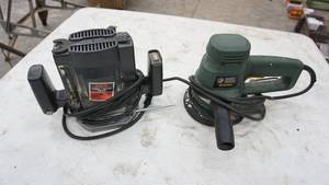 lot 107 image: Skil Plunge Router-Black & Decker Quantum Sander