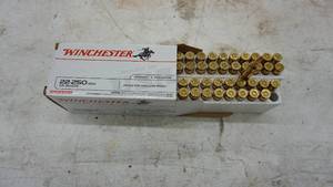 lot 154 image: Winchester 22-250 Ram Shells  (1 Box)