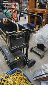 lot 61 image: Two DeWalt Tool Boxes And Cart