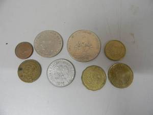 lot 23 image: COLLECTION OF FORIEGN COINS - SOME RARE - SEE PICTURES