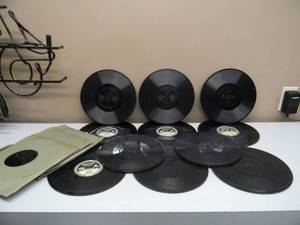 lot 25 image: 16 VINTAGE EDISON 78 RPM RECORDS - AWESOME SET - SEE PICTURES