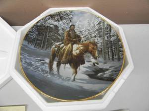 lot 40 image: THE HAMILTON COLLECTION Mystic Warriors Limited Edition - Man Who Walks Alone - NICE PIECE - SEE PICTURES
