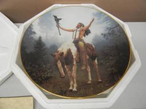 lot 41 image: THE HAMILTON COLLECTION Mystic Warriors Limited Edition - DELIVERANCE - NICE PIECE - SEE PICTURES