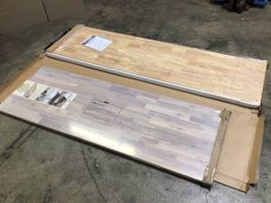 Lot of 2 Assorted Butcher Blocks various sizes see pictures