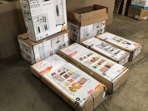 Lot of assorted HDX Shelf Storage Units various models open box customer returns see pictures