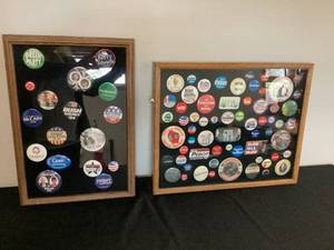 Political Button Shadow Boxes