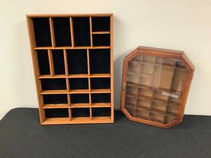 Wooden Collectors Cabinet