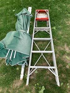 Aluminum Ladder & Deck Umbrella