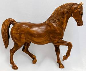 lot 55 image: 907 Family Arabian Stallion in Wood Grain and  710295 JCP SR Stock Horse Stallion