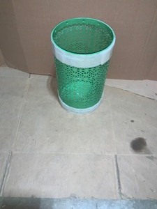 lot 6 image: Hampton Bay Green Metal 19.4 in. Outdoor Patio Garden Stool. See Pictures