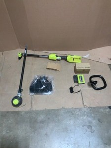 lot 25 image: RYOBI 40V Expand-It Cordless Battery Attachment Capable String Trimmer with 4.0 Ah Battery and Charger. See Pictures