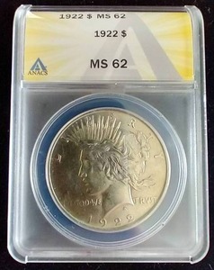 1922 Peace Dollar - MS62