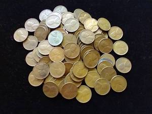 100 Unsearched Wheat Pennies