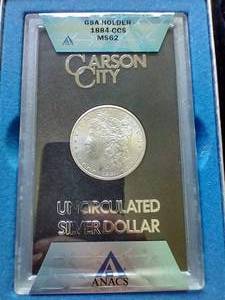 1884-CC Morgan - GSA Hoard - MS62 With COA & Box
