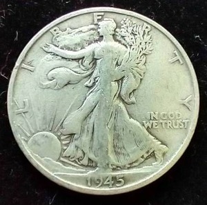 1945-S Walking Liberty Half Dollar