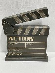 Metal Movie Clapboard Statue