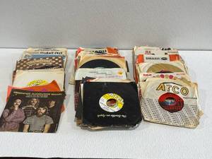 Large Assortment of Vinyl 45s