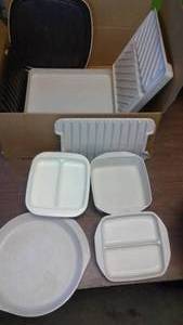 lot 312 image: Microwavable Dishes, Griddle and more