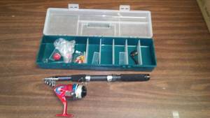 lot 331 image: Expandable Fishing Rod and Tackle