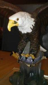 lot 380 image: Resin and Acrylic Eagle