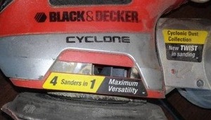 lot 396 image: Black and Decker Cyclone Orbital Sander