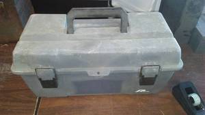 lot 417 image: Plano Heavy Duty Poly Toolbox