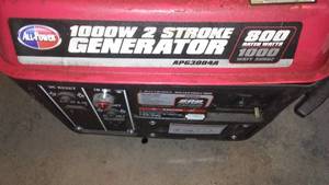 lot 419 image: All-Power 1000W Generator