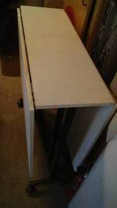 lot 434 image: Collapsible Table on Casters.