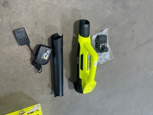 RYOBI ONE 18V 90 MPH 200 CFM Cordless Battery Leaf BlowerSweeper with 2.0 Ah Battery and Charger