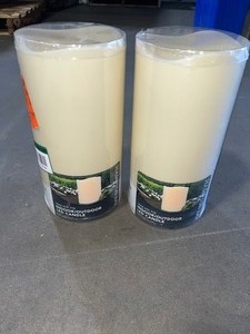 Hampton Bay 6 in. x 12 in. Battery Operated Outdoor Patio Resin LED Candle