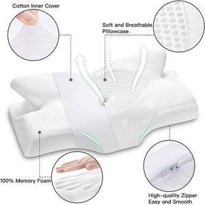 Elviros Cervical Memory Foam Pillow, Contour Pillow for Neck and Shoulder Pain (1)