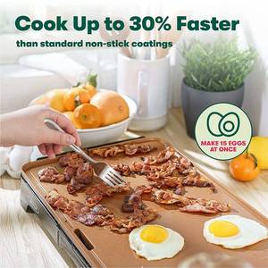 BELLA XL Electric Ceramic Titanium Griddle,