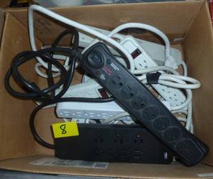 Box of outlet strips